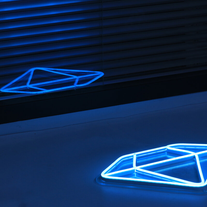 Diamante Forma Design Personalizado Sinal De Neon Luz Quarto Decorações De Parede Casa LED Night Light Presentes De Festa De Aniversário