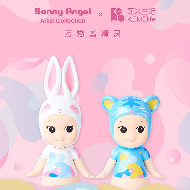 Sonny Angel Collectible Toys para crianças, coleção do artista, bonecas fofas, modelos animais, hobbies, presentes, todas as coisas são espirituais