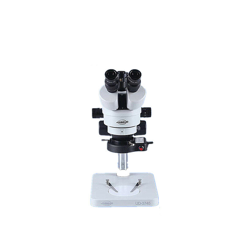 JABEUD-microscopio estéreo tricular HD para mantenimiento de teléfonos móviles, herramientas de reparación de precisión, Zoom continuo 7-45x, UD-3745