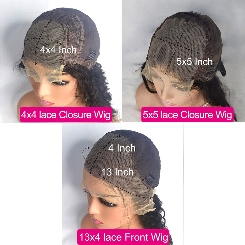 40-calowe kości proste Hd przezroczyste koronkowe peruki z ludzkich włosów 4x4 5x5 Pre Plucked Lace Remy Brazilian Front Wig For Women