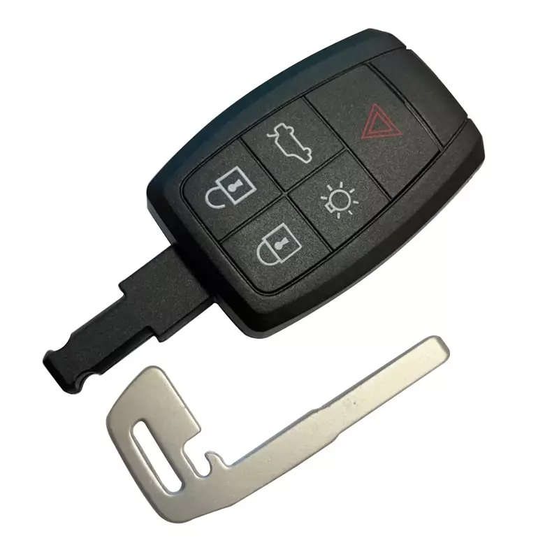 XNRKEY-cubierta de llave remota y hoja de llave para Volvo XC90, C70, S60, D5, V50, S40, C30, 2008-2011, funda Fob