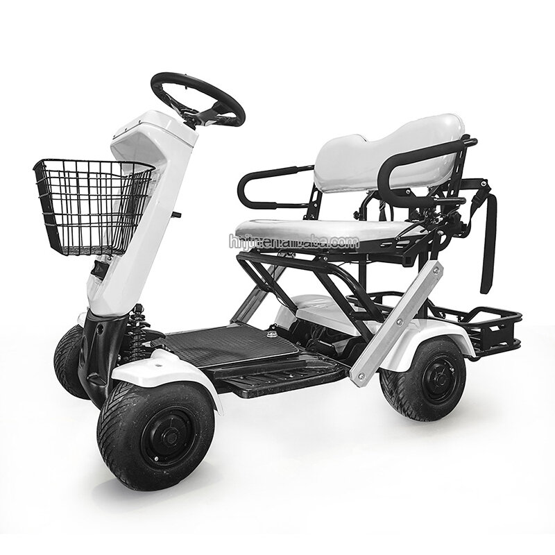 Scooter elétrico dobrável do golfe com golfe, 2 Seater, 4 rodas, skate, produtos novos
