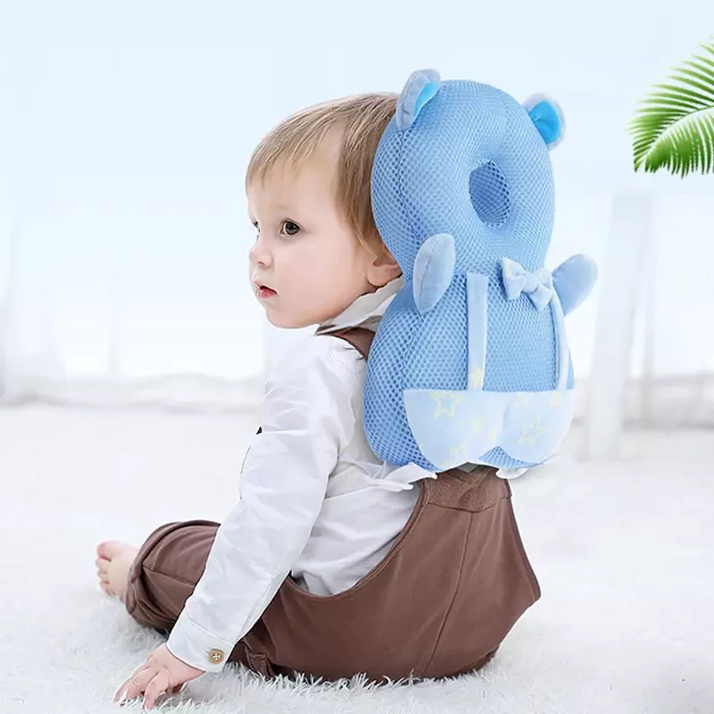 Baby's Cartoon Head Protector Safety Pad, Toddler Baby Pillow, Almofada, Voltar Evitar Infantil, Elefante, Leão, Almofadas de Segurança, 1-3T