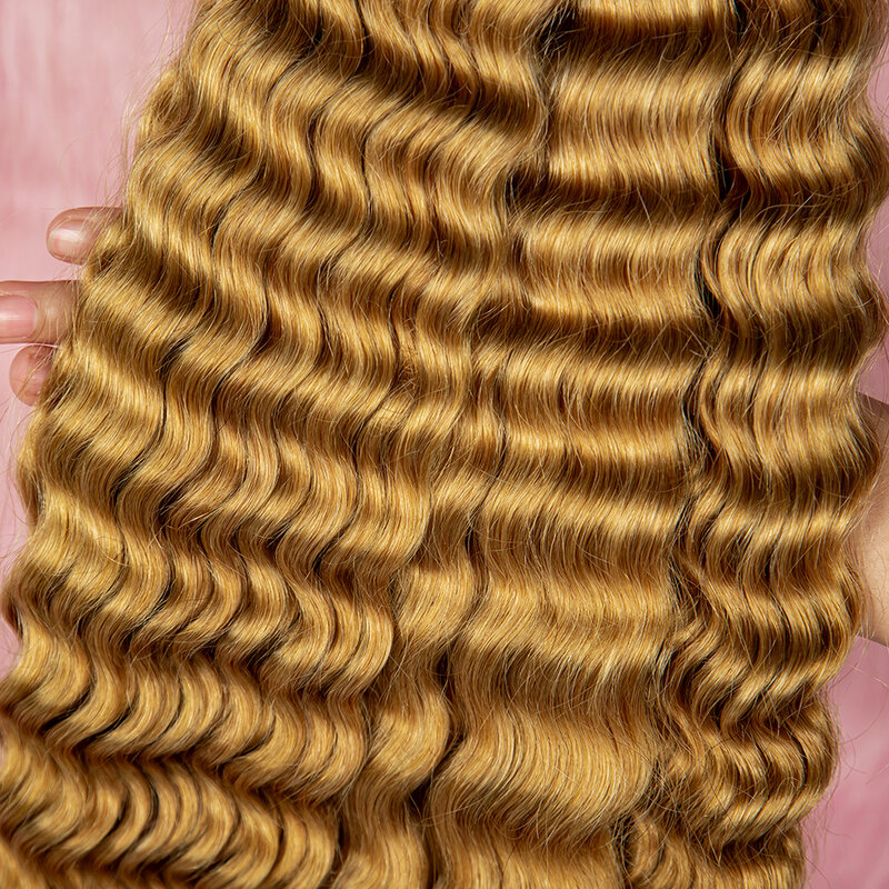 ブラジルのヘアエクステンション,深い波の人工毛,製造,美容院のアクセサリー