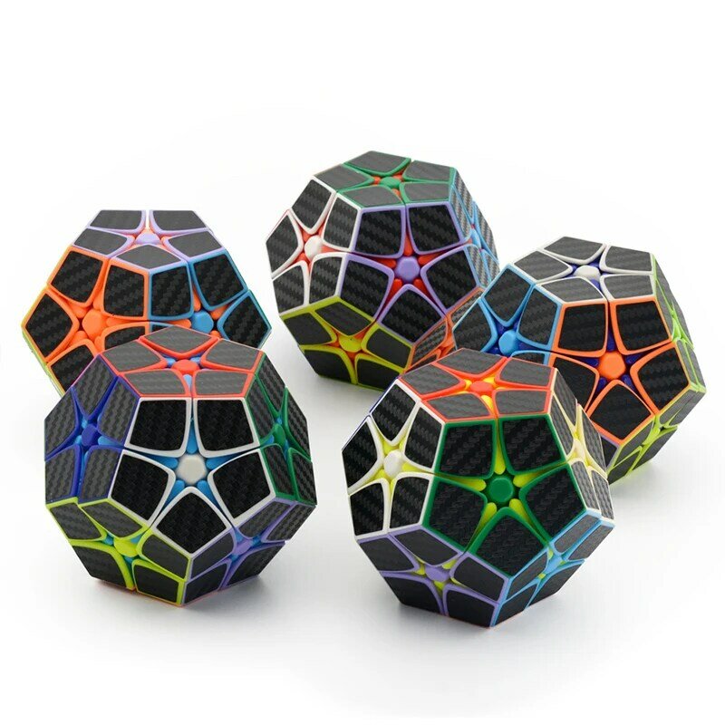 Cube magique en Fiber de carbone sans adhésif, jouets éducatifs, Cube de vitesse 2x2, 12 côtés