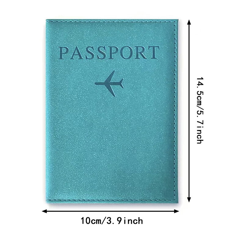 여행 여권 커버 케이스, 스크래치 방지 문서 여권 거치대, 티켓 보관 거치대 프로텍터 골드 문자 패턴 시리즈