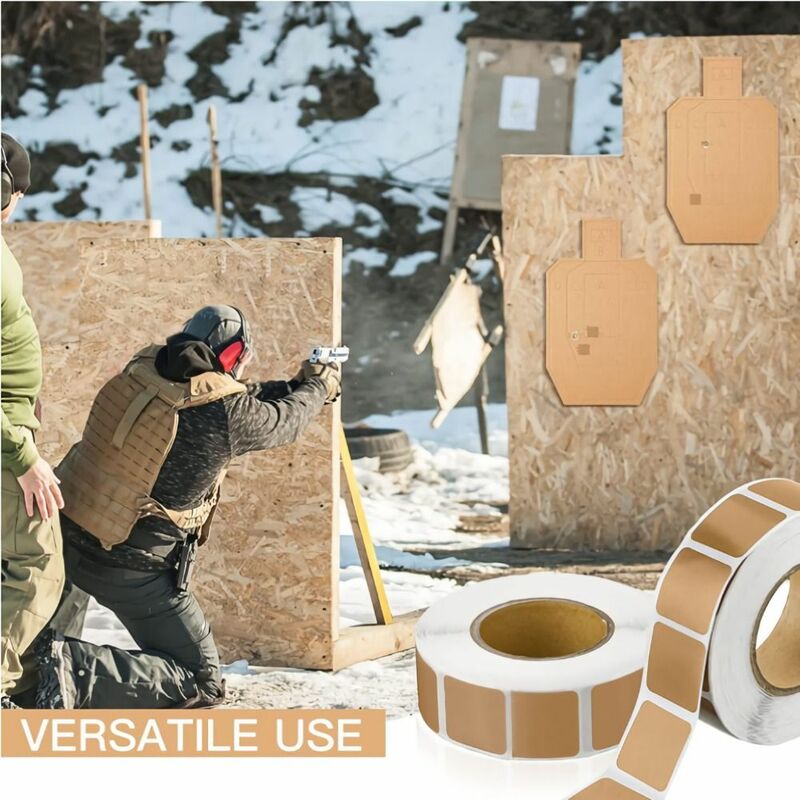 Outdoor Square Target Pasters Self-Adhesive Shooting Range Targets Shooting Target Stickers Shooting Labels for Long&Short Range