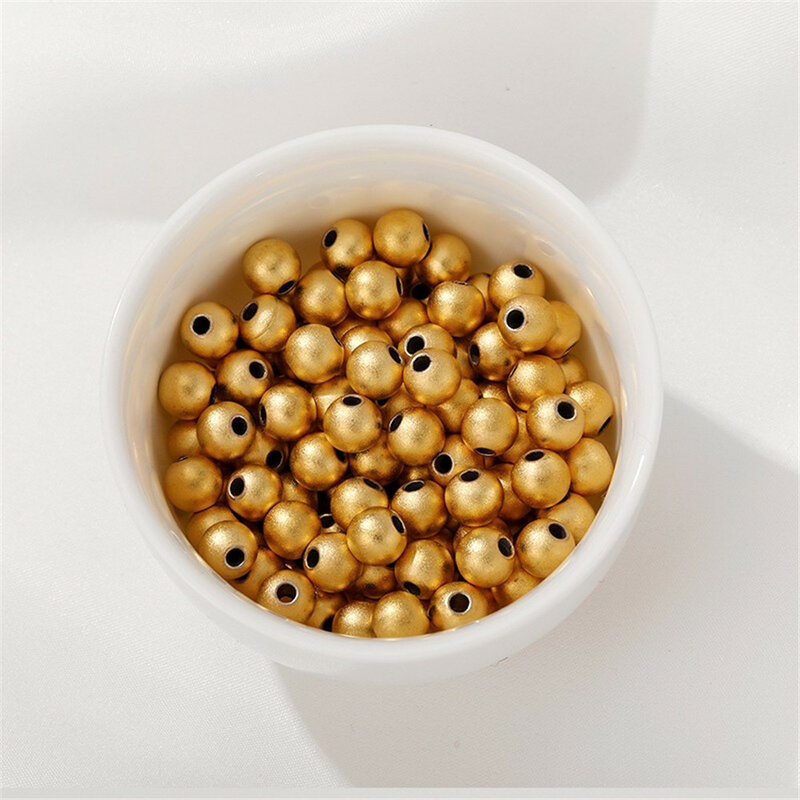 Vietnamese Sand Gold Beads Round Beads Loose Beads DIY Handmade Bracelets Necklaces Separated Beads Headpiece Jewelry Materials