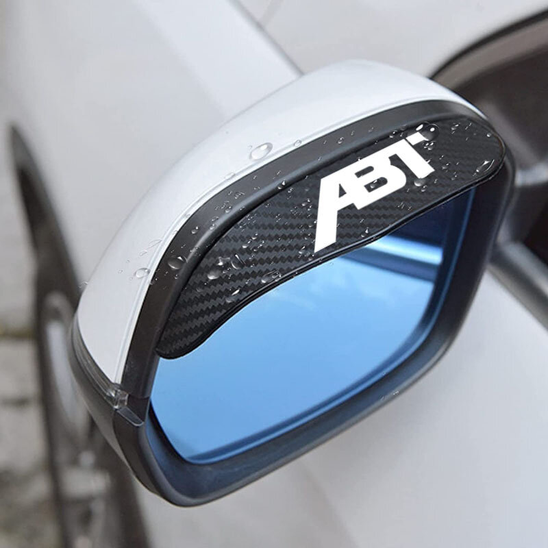 2pcs Carbon fiber Car Rearview Mirror Rain Eyebrow Sticker For Audi Abt RS3 RS4 RS5 RS6 RS7 S4 S5 S6 SQ7 TT Car Accessories