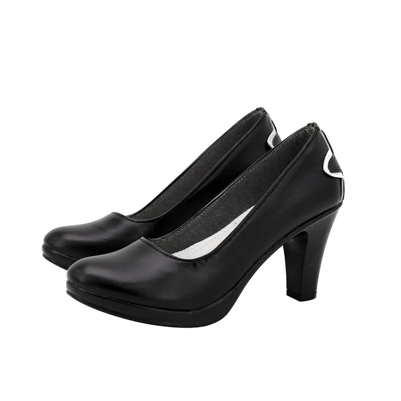 NieR Re[in] garofano 2B scarpe Cosplay scarpe personalizzate con tacco alto per ragazze accessori Cosplay di Halloween