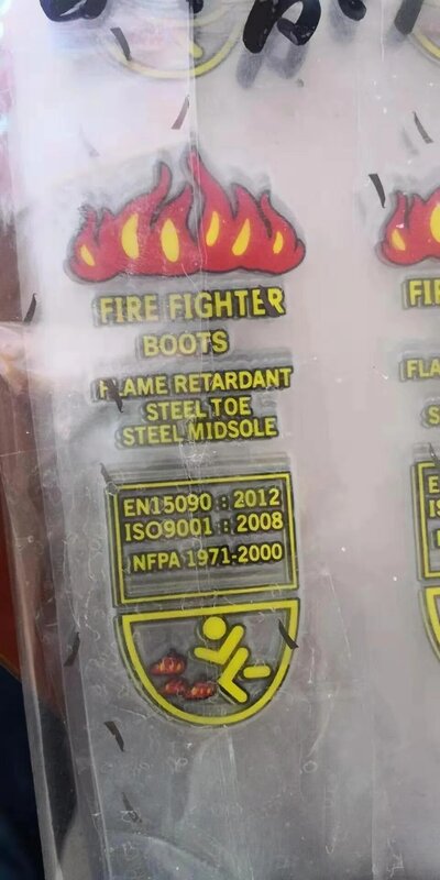 EU-Zertifizierung Hochzylinder-Rettungs stiefel Feuerwehr-Kampfs tiefel Brandschutz stiefel Gummi-Anti-Rutsch-Feuers tiefel