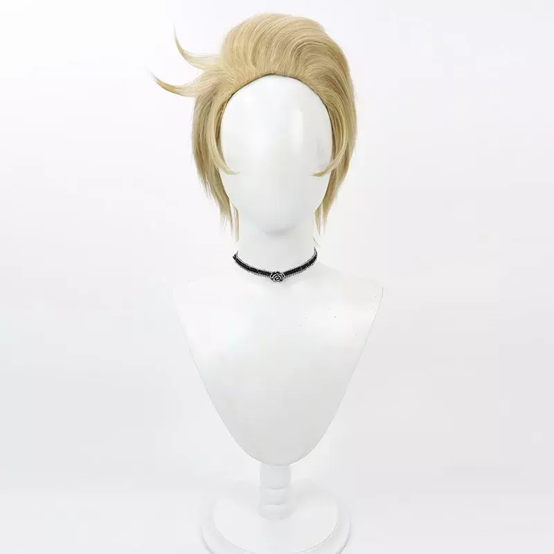 New Anime Lucifer Morningstar Cosplay Wig Unisex Adult Short Hair Heat Resistant Synthetic Wigs Halloween Props