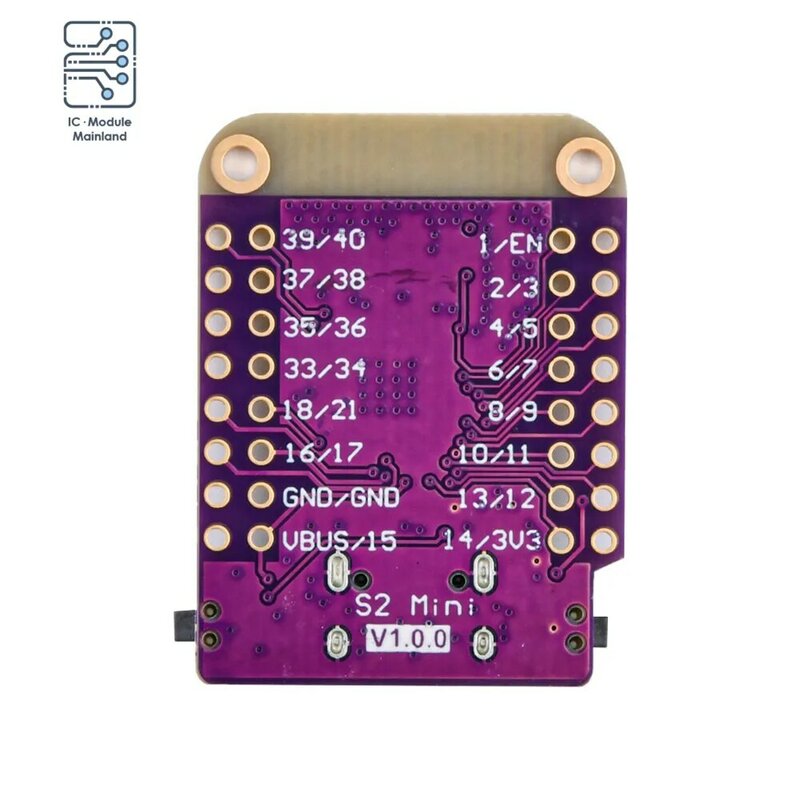 S2 Mini V1.0.0 WIFI IOT Board จากการลงทุน ESP32-S2FN4R2 ESP32-S2 4MB FLASH 2MB PSRAM ใช้งานร่วมกับ Arduino MicroPython