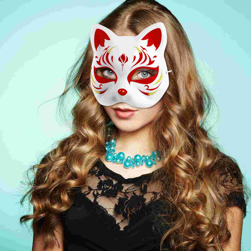 Masquerade Cat Face Masks, DIY Party Props, Máscara Paintable, Acessórios Cosplay, 10 Pcs, 6 Pcs, 5 Pcs, 3Pcs