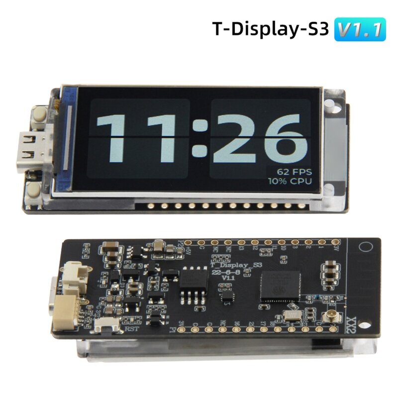 T-Display-S3 LilyGO ESP32-S3 moduł bezprzewodowy WIFI z MCU ESP32-S3R8 dwurdzeniowy LX7 mikroprofesor Bluetooth kompatybilny