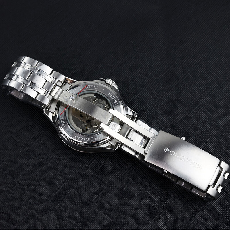 PORSTIER-Reloj de pulsera mecánico para hombre, cronógrafo de lujo con esfera luminosa, NH35, bisel de cerámica, automático, cristal de zafiro, 42MM, nuevo