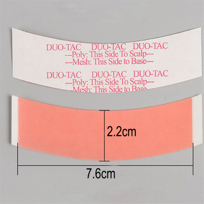 72Pcs/Lot Duo Tac Wig Double Adhesive Tape Super Strong Wig Extension Lace Toupee Invisible Strips C with Slitting Line