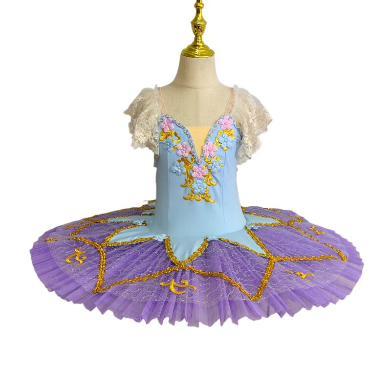 Falda de tutú de Ballet para niña, ropa de actuación de baile, leotardos de Ballet profesionales del lago de los cisnes para niños