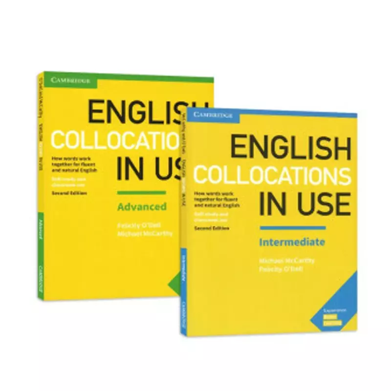 Collocations/สำนวน/คำศัพท์วลีที่ใช้คำกริยาแคมบริดจ์การพิมพ์สีภาษาอังกฤษระดับกลาง/ขั้นสูงหนังสือภาษาอังกฤษ3เล่ม