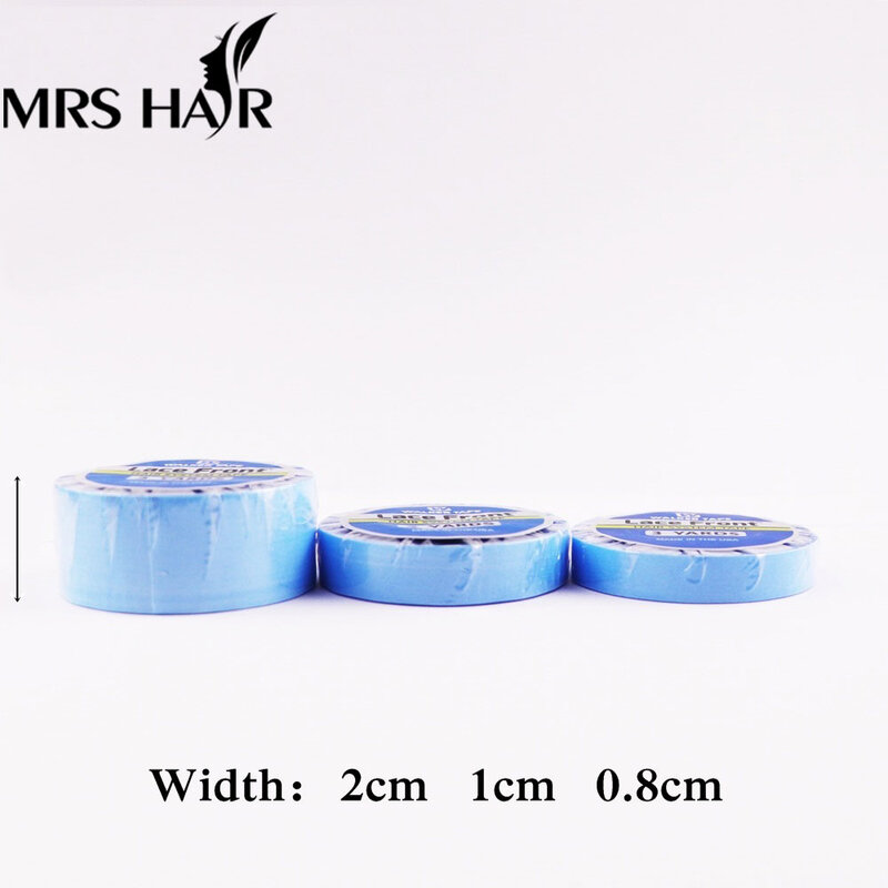 0.8cm niebieska koronka przednia taśma nośna dwustronne samoprzylepne do przedłużania włosów taśma do przedłużania taśmy/peruka/koronkowa peruka