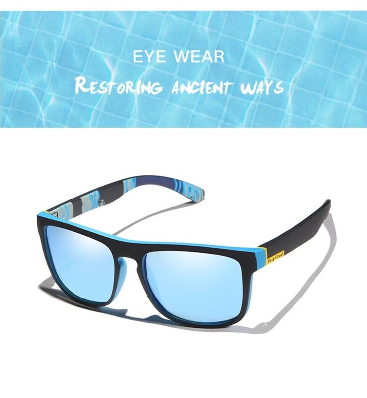 1PCS Classic Polarized Sunglasses Men Women Driving Square Glasses Fashion Brand Travel Fishing Cycling Goggles Gafas De Sol