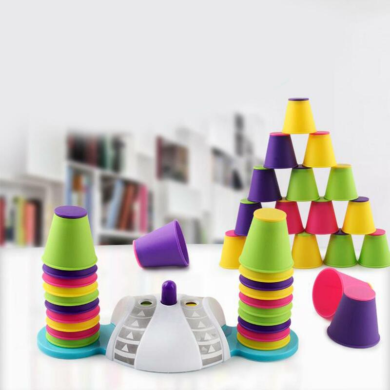 Tazze colorate per nidificazione-32 tazze giocattolo per l'apprendimento per bambini-gioco in età prescolare