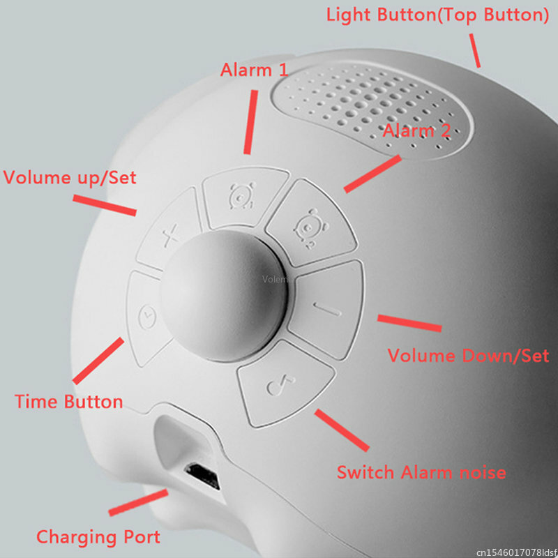 샤오미 귀여운 표정 알람 시계 스누즈 어린이 디지털 알람 시계, 음성 제어 지능형 가정용 LED 야간 조명