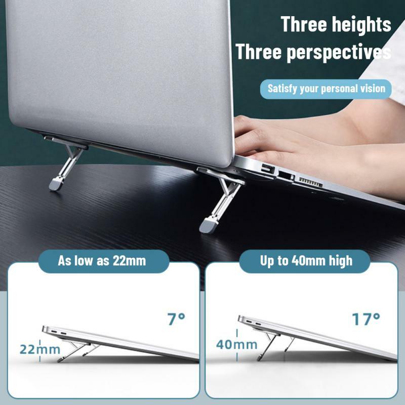 Ryra 1 Pcs Laptop Stand Universal Mini Desk Stand Onzichtbare Notebook Tablet Mobiele Telefoon Beugel Cooling Pad Laptop Stand