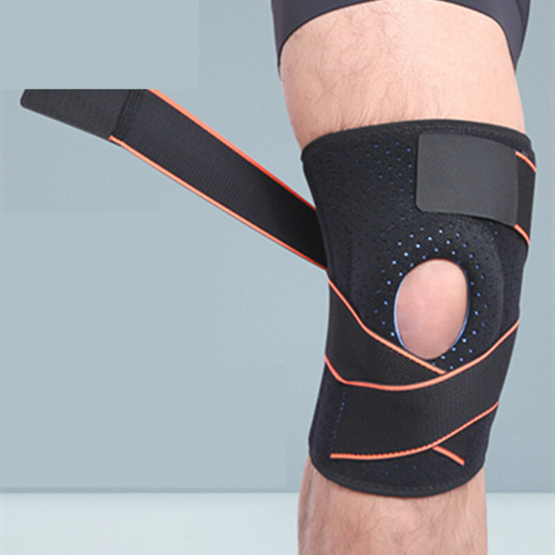Rodillera elástica presurizada, Protector de articulaciones para artritis, equipo deportivo para correr, baloncesto y montañismo, 1 piezas