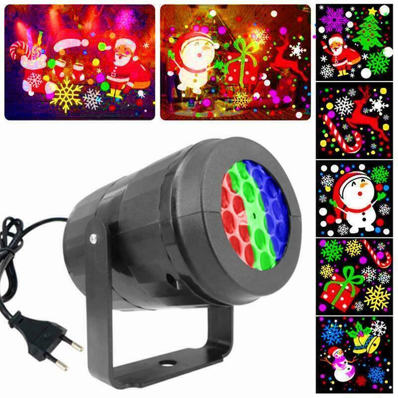 Projecteur Laser d'intérieur et d'extérieur à 16 motifs pour noël, nouvel an, scène Disco, décoration de maison, fournitures de fête