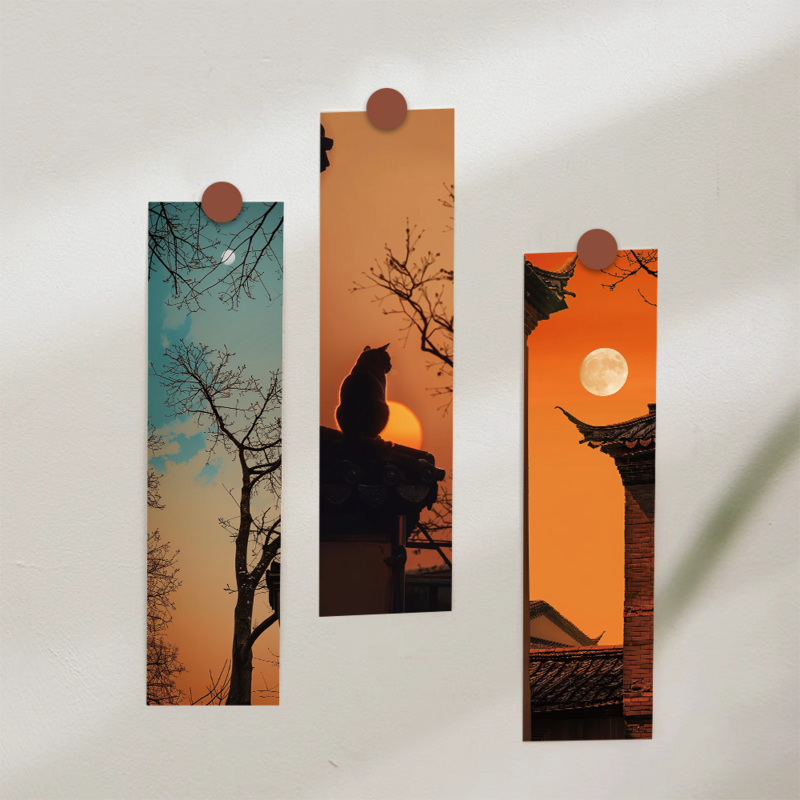 1pack/30pcs withered wood in spring bookmark creative artistic decoration reading book page marker card niche student gift DIY