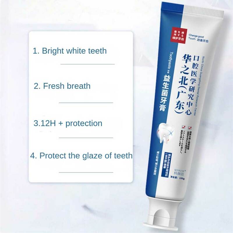 Creme dental respiração fresca, Desodorização Respiração Fresca, Mint Oral Care, Branco brilhante