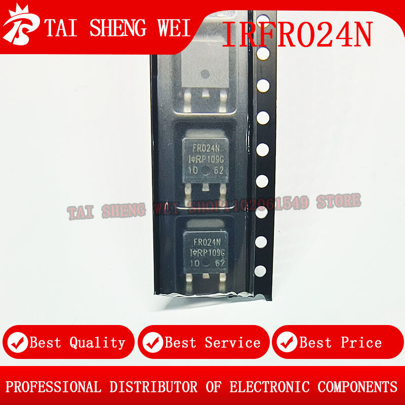 10 buah IRFR024N FR024N SMD MOSFET TO-252 SMD