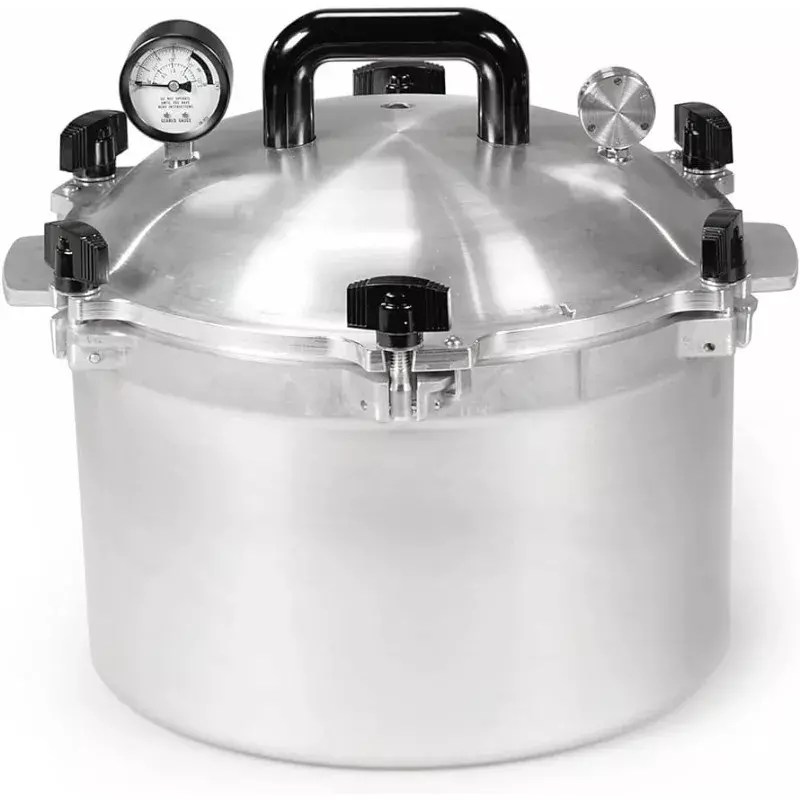 All American 1930: 15.5qt Pressure Cooker/Canner (The 915)-Easy to Open & Close - Suitable for Gas, Electric, or Flat Top Stoves