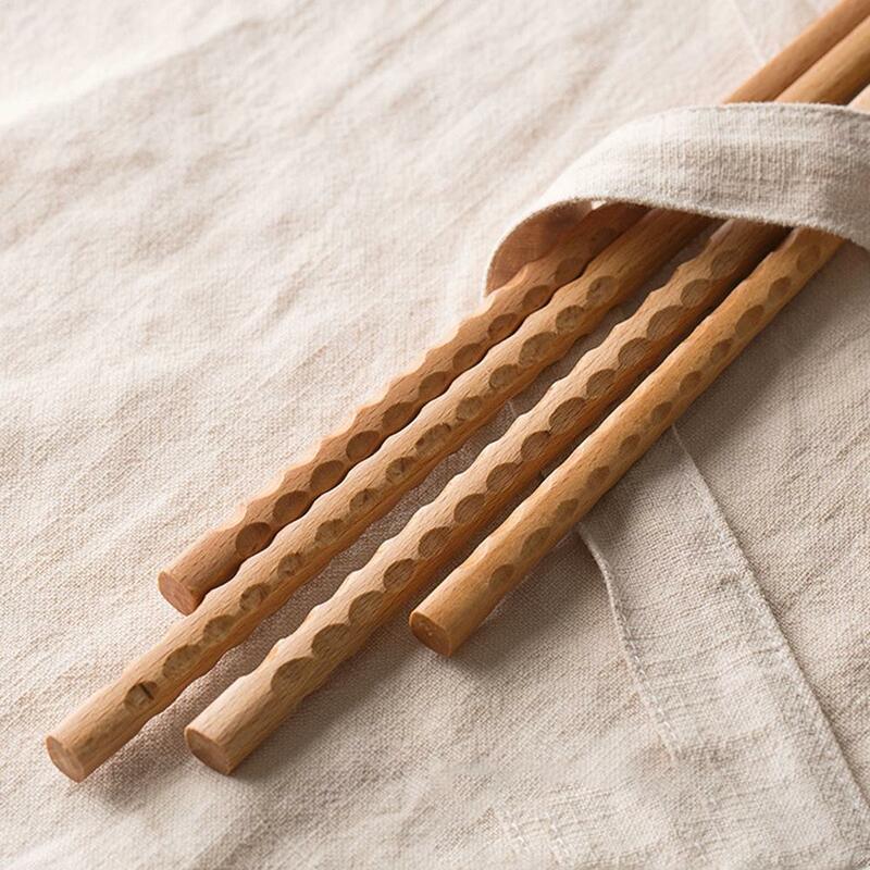 1pair Of Extra Long Beech Wooden Noodles Kitchen Cooking Frying Chopsticks For Home Kitchen Tableware