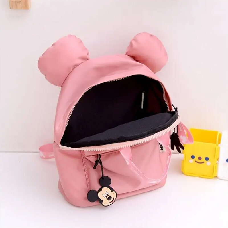 MINISO Disney Mickey Mouse Backpacks for Toddler Girls Boys Cute Cartoon Kindergarten Student School Bags Mini Backpacks
