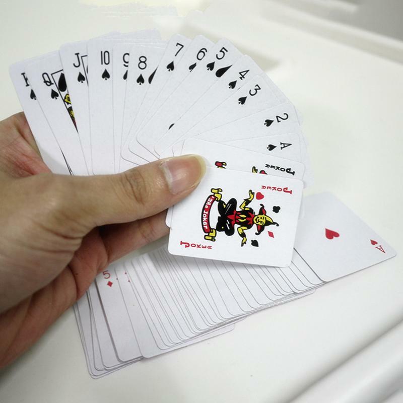 Игральные карты для покера, настольная игра для покера, забавные покерные карты, мини покерные милые портативные игральные карты для путешествий, вечеринок, дома