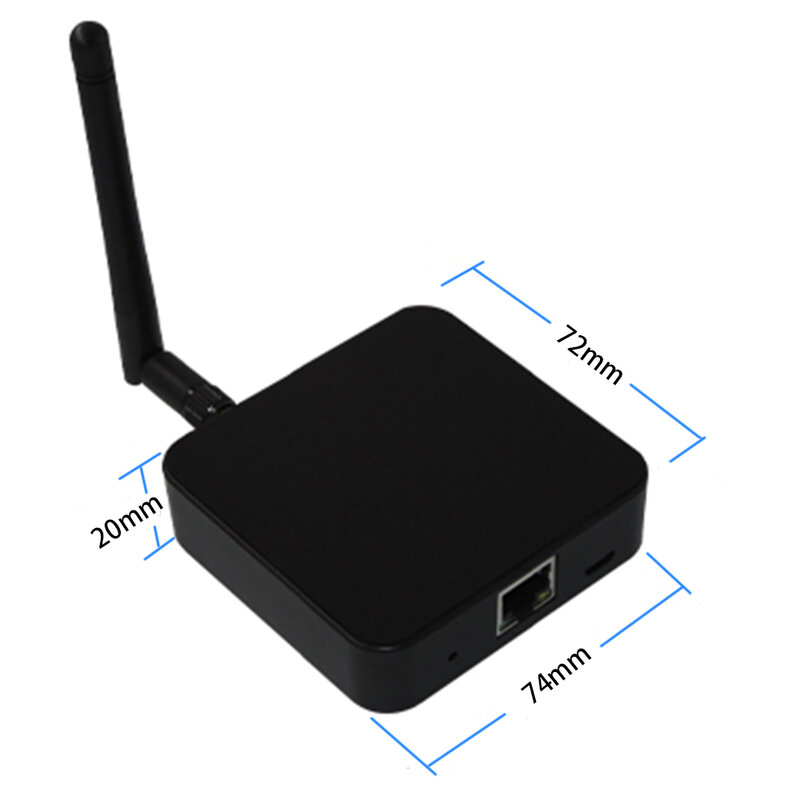 Black Ble Gateway iBeacon ble a Puente de red, compatible con conexión Ethernet y WiFi