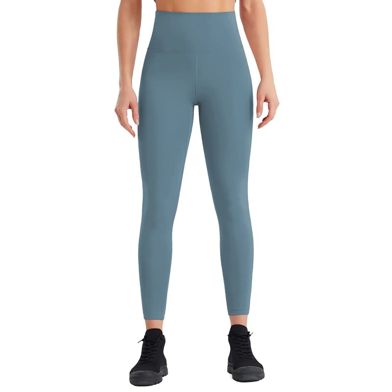 Pantalones de Yoga acanalados de cintura alta para mujer, mallas deportivas sin costuras para Fitness, Control de barriga, mallas de entrenamiento para correr