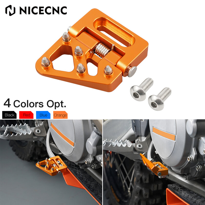 Folding Rear Brake Pedal Step Tip Plate For KTM 125 250 300 350 450 500 530 EXC EXCF XCW XCFW 2004-2016 SX SXF XC XCF 2004-2015