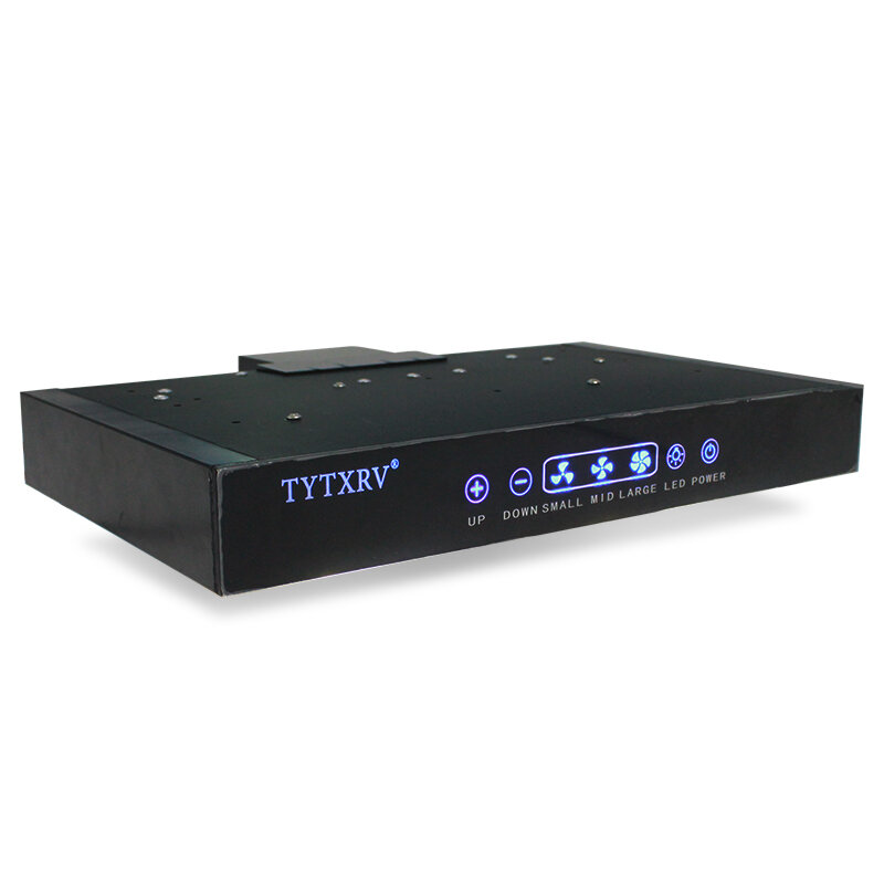 TYTXRV 블랙 터치 컨트롤 LED 캐러밴, RV 캠핑 트레일러, 모터홈 레인지 후드, OEM12V