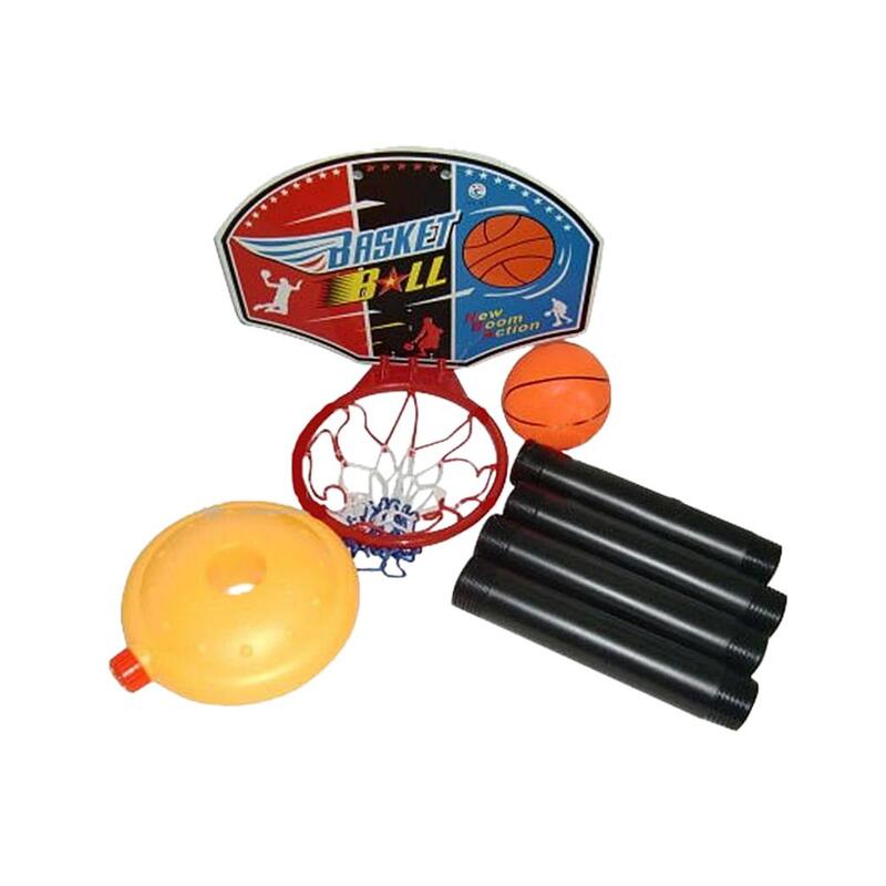 Ensemble de basket-ball portable avec panneau arrière en filet, cerceau de balle, jeu de plein air, nouveau
