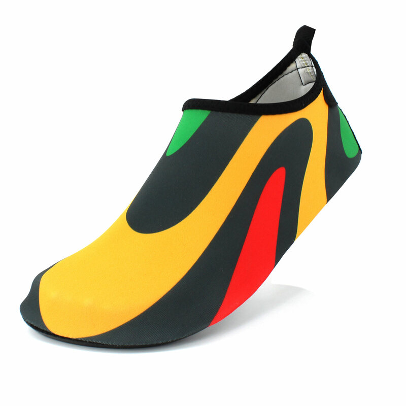 أحذية ماء للنساء والرجال سريعة الجافة السباحة الشاطئ أحذية للخارجية تصفح اليوغا ممارسة جامايكا العلم البحر الكاريبي الريغي الراستا