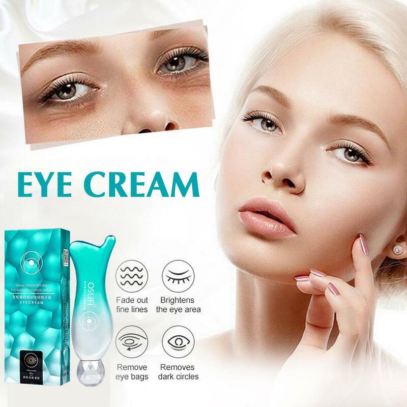 Snake Peptide Eye Essence Cream, Removedor Shrinking Firmes, Reduz Linhas Finas, 30g