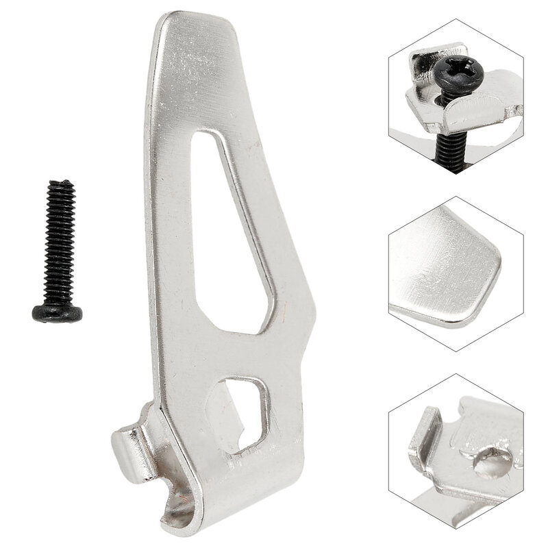 Brandnew Clip per gancio per cintura parti di utensili elettrici parti di strumenti per lavori manuali Clip per cintura per trapano a vite in metallo per chiavi a percussione