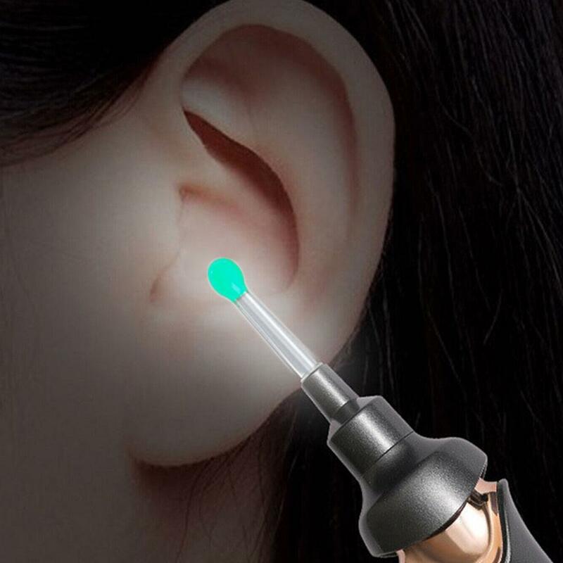 Kit telinga NE3 dengan stik endoskopi, otoskop pembersih telinga Visual pintar nirkabel dengan kamera penyedot lilin telinga 3 buah/set