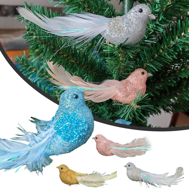1PC Feather Artificial Foam Doves Lover Peace Doves Bird Home Decor Clip Room Decor Mothers Day Gift Decoracion Para El Hogar