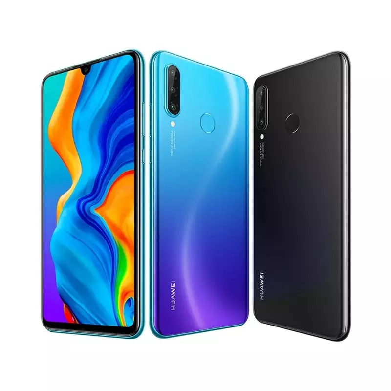 Global,Huawei-P30 Lite,Smartphone Android,6.15 inch,128GB ROM,24MP+32MP Camera,Google Play Store,Cellphones,Unlock Mobile phones