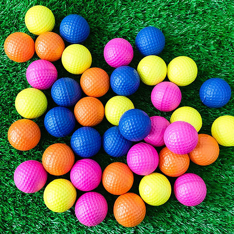 Pelota de espuma de Pu de colores, pelota suave de 42MM de alta calidad para practicar deportes en interiores, ejercicio, pelota de Golf, 1 unidad