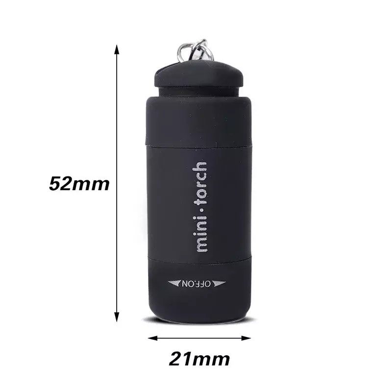 Led Mini torcia portatile USB ricaricabile tasca LED torcia portachiavi torcia lampada lanterna escursionismo all'aperto illuminazione da campeggio